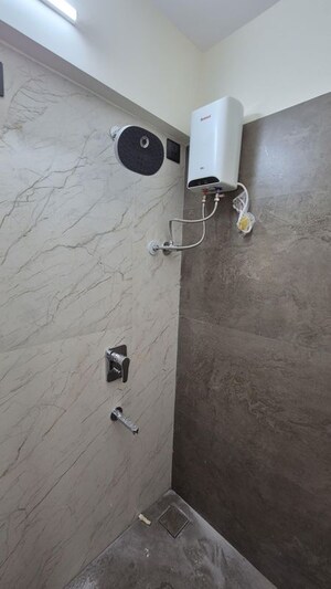 Bathroom in 2 BHK Apartment at Samved Madhukunj CHS, Borivali East – for Rent