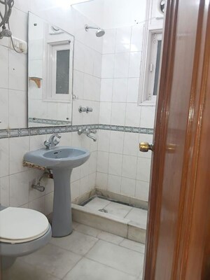 Bathroom in 3 BHK Builder Floor at Sarvodaya Enclave – for Rent