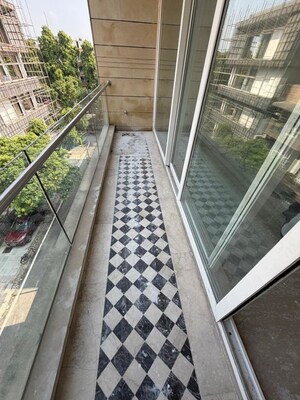 Balcony in 4 BHK Builder Floor at Panchsheel Park – for Rent