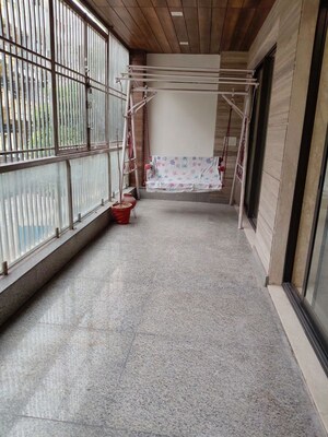 Balcony in 3 BHK Builder Floor at Greater Kailash I – for Rent