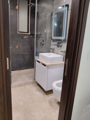 Bathroom in 3 BHK Builder Floor at Greater Kailash I – for Rent