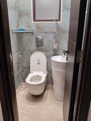 Bathroom in 3 BHK Builder Floor at Greater Kailash I – for Rent