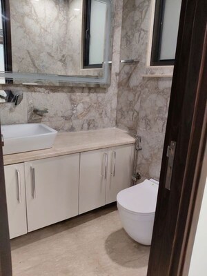 Bathroom in 3 BHK Builder Floor at Greater Kailash I – for Rent