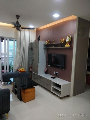Living Room in 2 BHK Apartment at Rustomjee Urbania Azziano, Thane West – for Rent