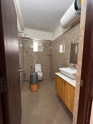 Bathroom in 3 BHK Apartment at Aakriti Miro, Nallagandla – for Rent