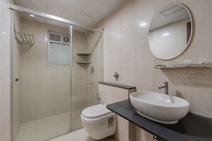 Bathroom in 2 BHK Apartment at Adarsh Greens, Kogilu – for Rent