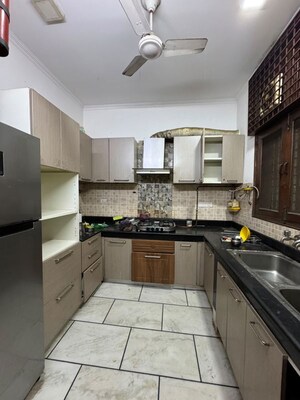Kitchen in 3 BHK Builder Floor at Greater Kailash I – for Rent