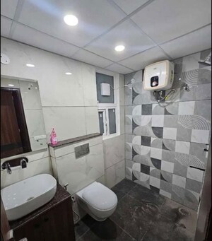 Bathroom in 3 BHK Apartment at The Ananta Aspire, Utrathiya – for Rent