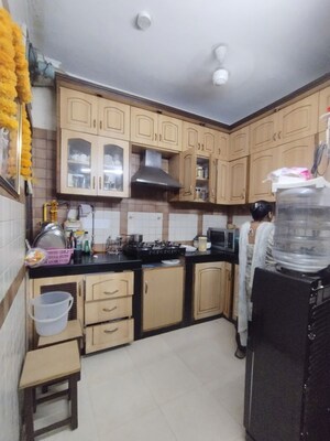 Kitchen in 3 BHK Builder Floor at Malviya Nagar – for Rent