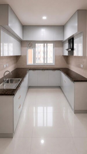 Kitchen in 4 BHK Apartment at LnT Raintree Boulevard, Hebbal – for Rent
