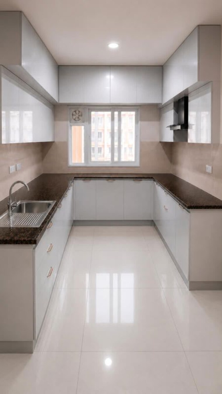 Kitchen, lnt-raintree-boulevard 4 Bedroom 2760 Sq.Ft. Apartment In Hebbal Bangalore 10632181