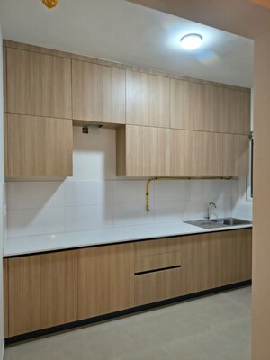 Kitchen in 3 BHK Apartment at Bhartiya City Nikoo Homes 4, Thanisandra Main Road – for Rent