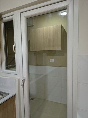 Bathroom in 3 BHK Apartment at Bhartiya City Nikoo Homes 4, Thanisandra Main Road – for Rent