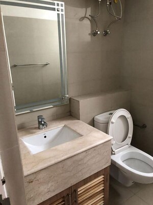Bathroom in 2 BHK Apartment at Emaar The Palm Drive-Palm Studios, Sector 66 – for Rent