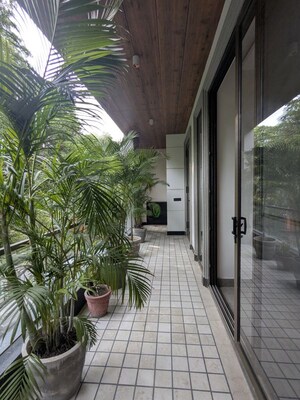 Balcony in 4 BHK Builder Floor at Greater Kailash – for Rent