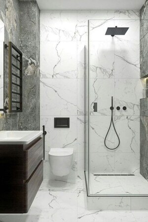 Bathroom in 1 BHK Apartment at Gaur City 2 - 14th Avenue, Sector 16c Greater Noida – for Rent