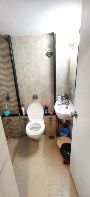 Bathroom in 1 BHK Apartment at Mistry Chamber, Colaba – for Rent