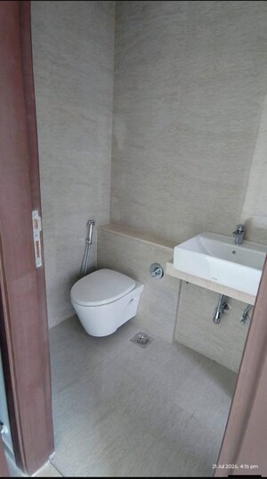 Bathroom in 3 BHK Apartment at Sheth Auris Serenity Tower 3, Malad West – for Rent