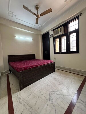 Bedroom in 1 BHK Builder Floor at Chattarpur – for Rent