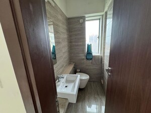 Bathroom in 3 BHK Apartment at Sheth Auris Serenity Tower 3, Malad West – for Rent
