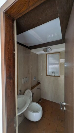 Bathroom in 2 BHK Apartment at Ruparel Ariana, Parel – for Rent