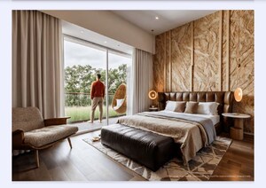 Bedroom in 3 BHK Builder Floor at Grace Resilviaa, Sector 78 – for Sale