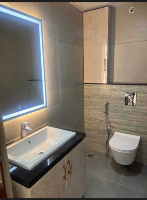 Bathroom in 4 BHK Apartment at Aparna Luxor Park, Kondapur – for Rent