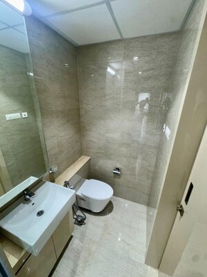 Bathroom in 2 BHK Apartment at Sheth Auris Serenity Tower 3, Malad West – for Rent