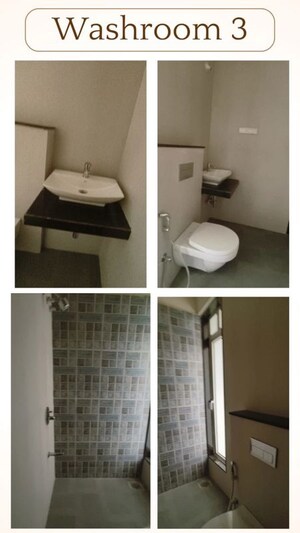 Bathroom in 3 BHK Apartment at Sheth Zuri, Laxmi Nagar – for Rent
