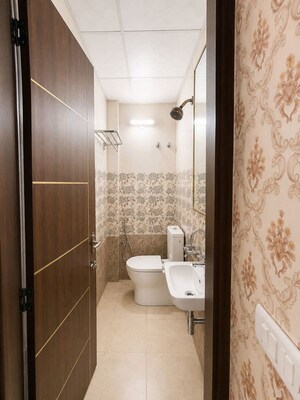 Bathroom in 3 BHK Apartment at Abul Fazal Enclave Part 1 – for Sale