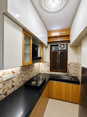 Kitchen in 3 BHK Apartment at Abul Fazal Enclave Part 1 – for Sale