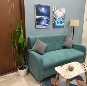 Living Room in 1 BHK Apartment at Mig KHB Colony, Koramangala – for Rent