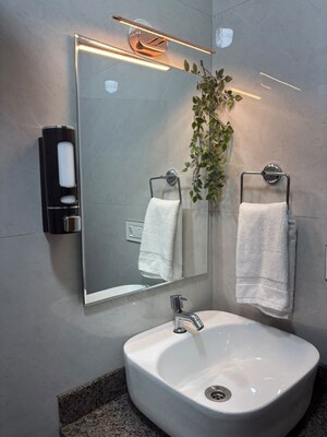 Bathroom in 1 BHK Apartment at Mig KHB Colony, Koramangala – for Rent