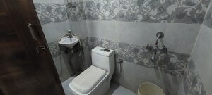 Bathroom in 1 RK Builder Floor at Sushant Lok I – for Rent