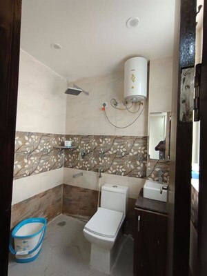 Bathroom in 1 RK Builder Floor at Sushant Lok I – for Rent