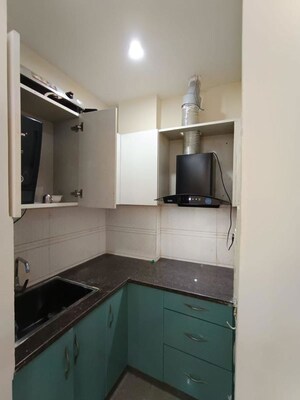 Kitchen in 1 RK Builder Floor at Sushant Lok I – for Rent
