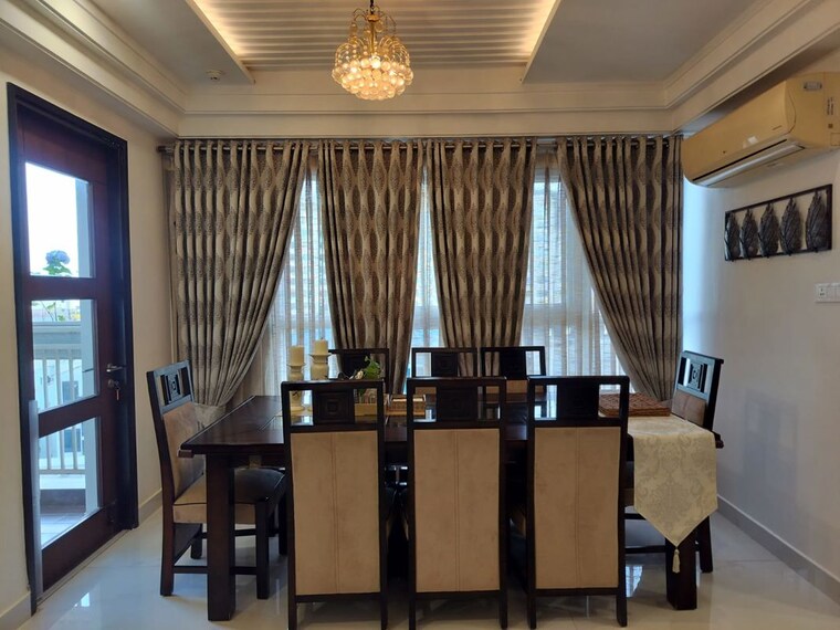 Dining area, universal-botanika-tower-a-and-b 4 Bedroom 4012 Sq.Ft. Apartment In Gachibowli Hyderabad 10620591