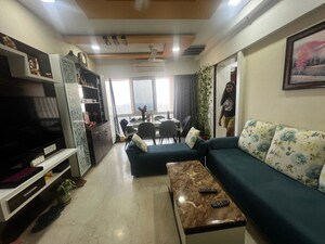 Living Room in 2 BHK Apartment at Omkar Ananta, Goregaon East – for Rent