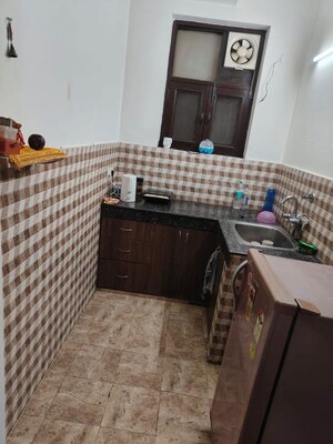 Kitchen in 1 RK Builder Floor at Ansal Sushant Lok I, Sector 43 – for Rent