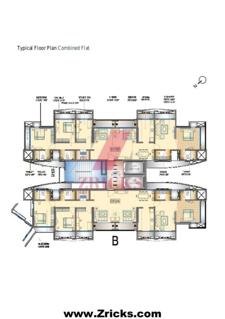 Floor Plan, satellite-royale 2 Bedroom 750 Sq.Ft. Apartment In Goregaon East Mumbai 10632768