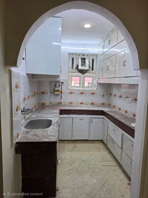 Kitchen in 3 BHK Builder Floor at Rajouri Garden – for Rent