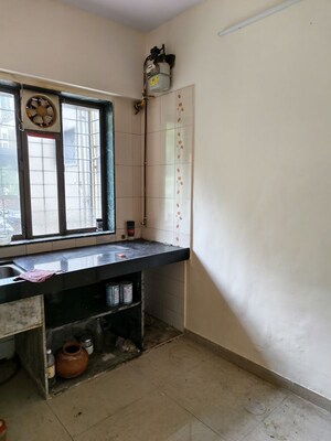 Kitchen in 1 RK Apartment at Riddhi Gardens CHS, Malad East – for Rent