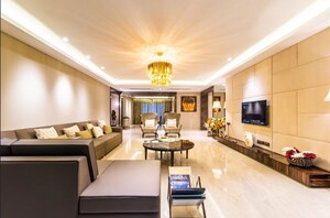 Living Room in 5 BHK Apartment at Sunteck Signature Island, Bandra Kurla Complex – for Sale