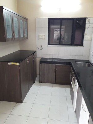 Kitchen in 3 BHK Apartment at Bhusari Colony – for Rent