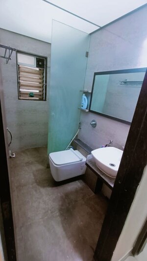 Bathroom in 1 BHK Apartment at Mahape – for Rent