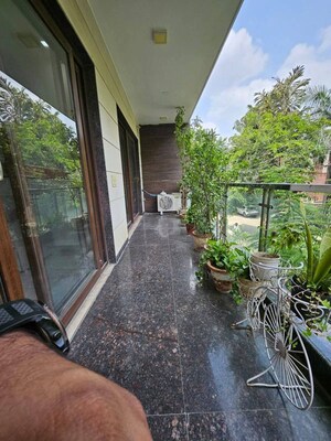 Balcony in 3 BHK Builder Floor at Mohit House, Sushant Lok I – for Rent