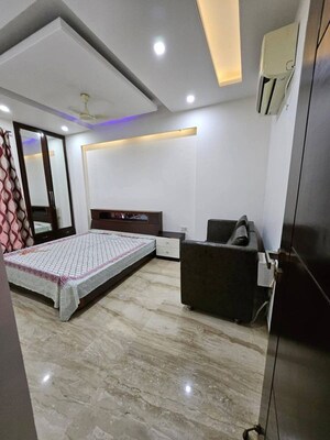 Living Room in 3 BHK Builder Floor at Mohit House, Sushant Lok I – for Rent
