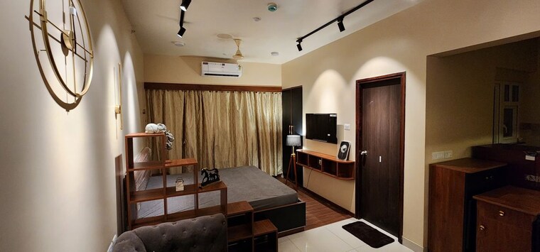 Living Room, puravankara-silversands-phase-2 1 RK 450 Sq.Ft. Apartment In Mundhwa Pune 10633032