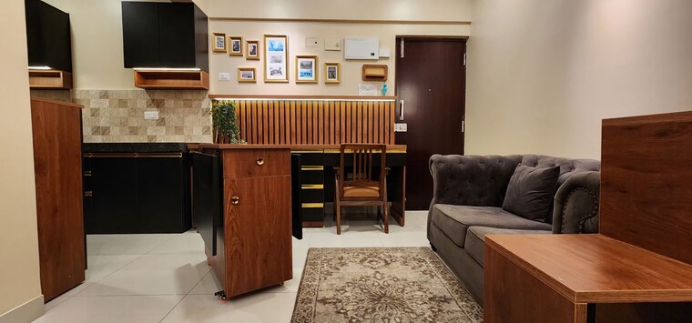 Living Room, puravankara-silversands-phase-2 1 RK 450 Sq.Ft. Apartment In Mundhwa Pune 10633032