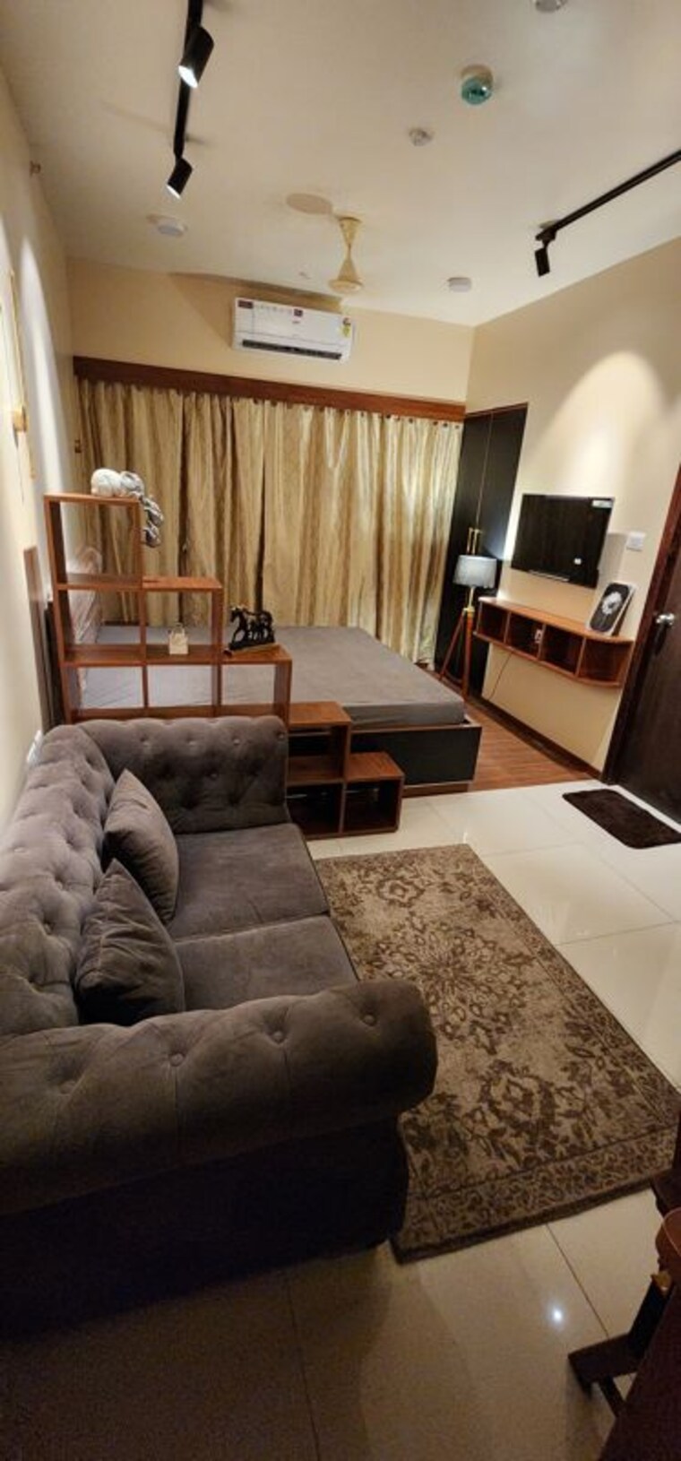 Living Room, puravankara-silversands-phase-2 1 RK 450 Sq.Ft. Apartment In Mundhwa Pune 10633032